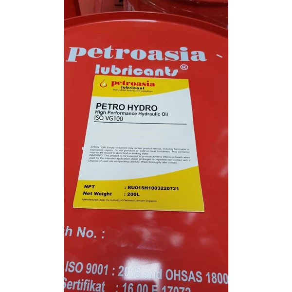 Petro Hydro 100 oils